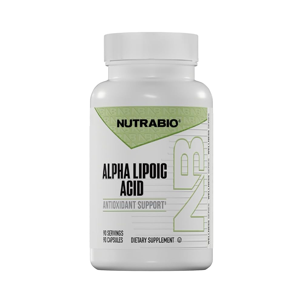 NutraBio Alpha Lipoic Acid 300mg - 90 Vegetarian Capsules
