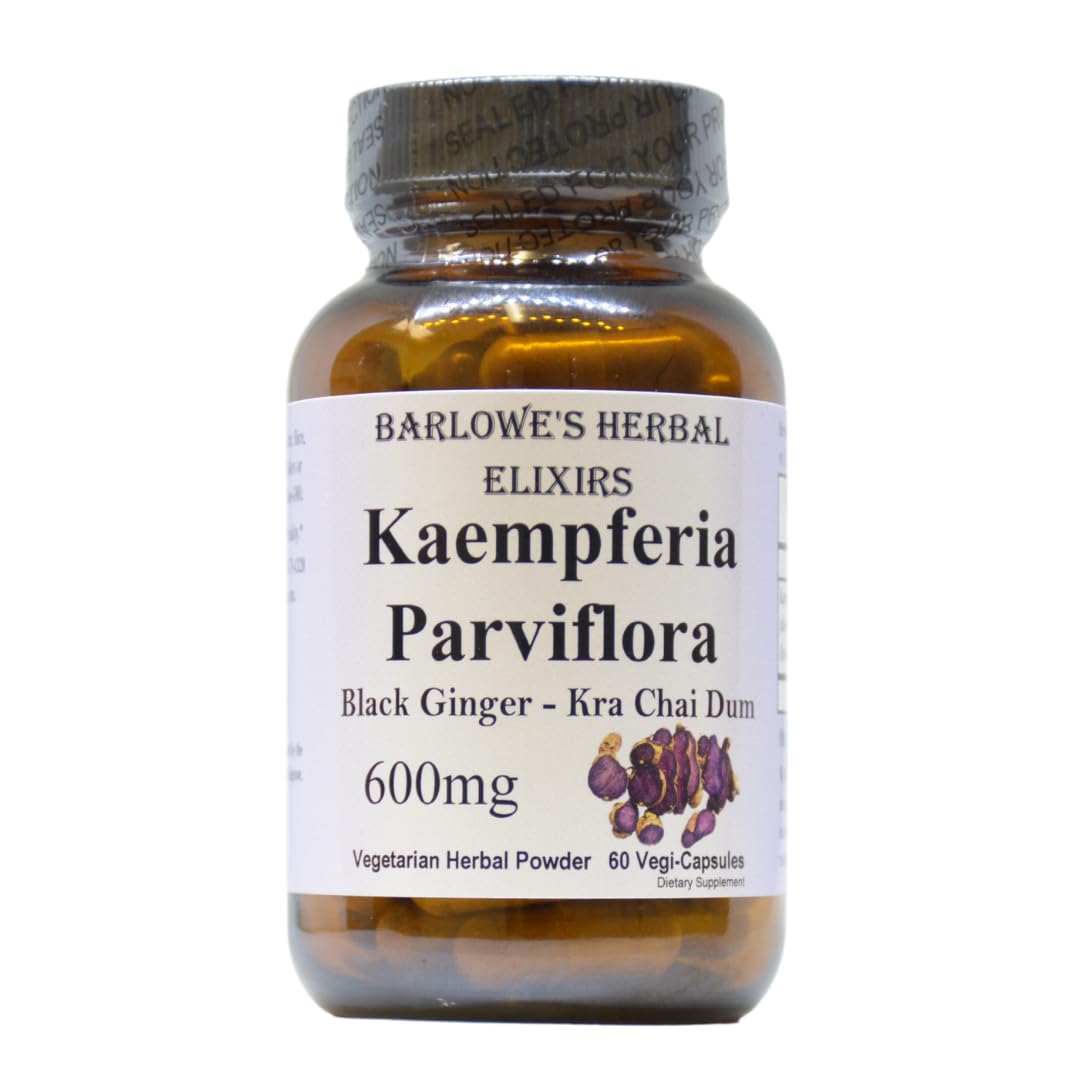 Barlowe's Herbal Elixirs Kaempferia Parviflora Black Ginger - 60 Capsules