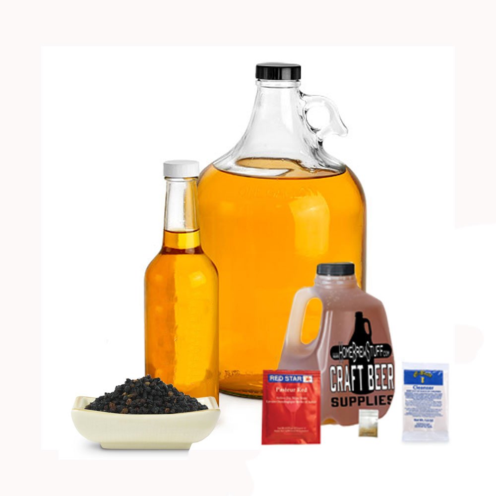 Home Brew Stuff 1 Gallon Elderberry Honey Mead Recipe Refill Kit