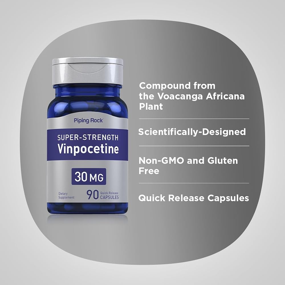 Piping Rock Vinpocetine 30mg - 90 Capsules - image 4