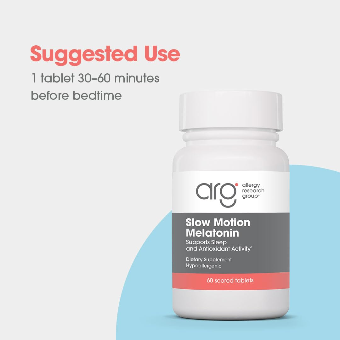 Allergy Research Group Slow Motion Melatonin 1.2 mg Sleep Formula - 60 Tablets - image 4