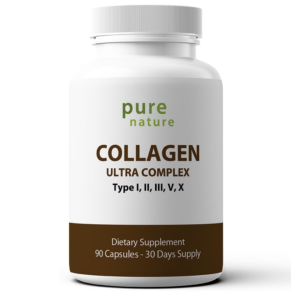 PureNature Plus Collagen Ultra 5 Types Hydrolyzed Collagen - 90 Capsules