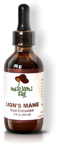 Mushrooms Way Lion's Mane Mushroom Supplement for Memory & Focus - 2 Fl Oz