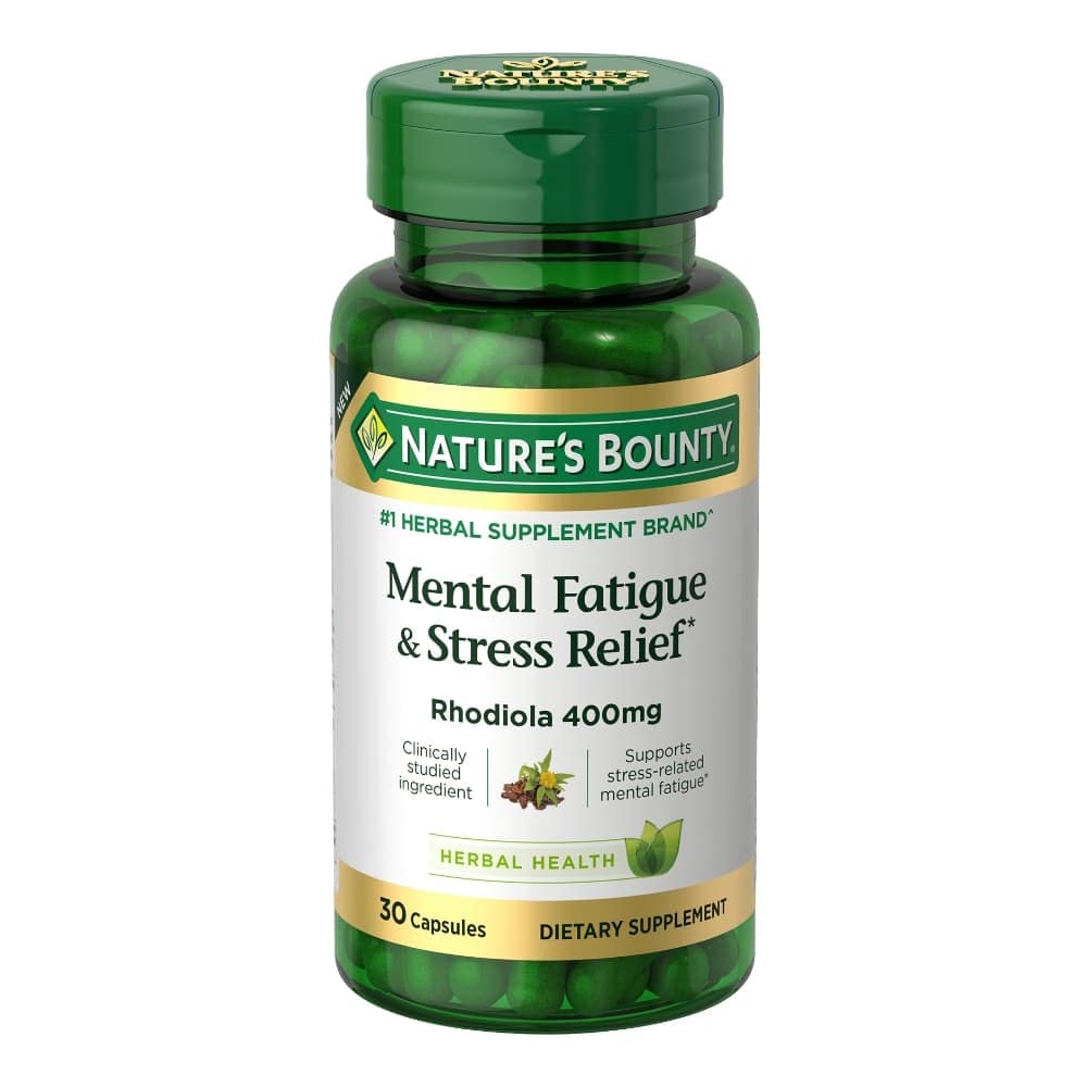 Nature's Bounty Mental Fatigue & Stress Relief 400mg - 30 Capsules