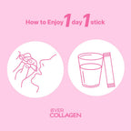 EVER COLLAGEN TIME Marine Collagen Peptides Powder Stick for Skin Hair Nails - image 8
