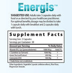 Energis Vitamin B12 Supplement for Energy - 30 Capsules - image 2