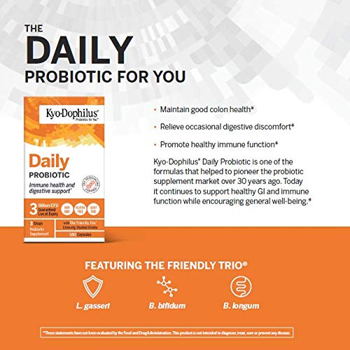 Kyolic Kyo-Dophilus Digestion and Immune Health Probiotic Supplement