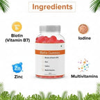 Generic GHC Biotin Hair Gummies with Vitamins A, C, E & Zinc - 30 Gummies - image 5