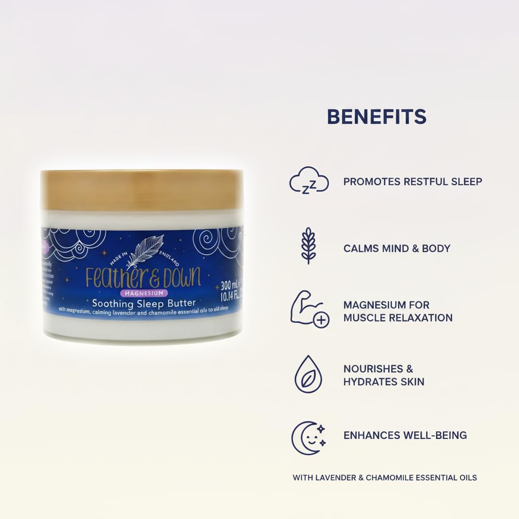 Feather & Down Magnesium Sleep Butter for Sleep - 300ml - image 4