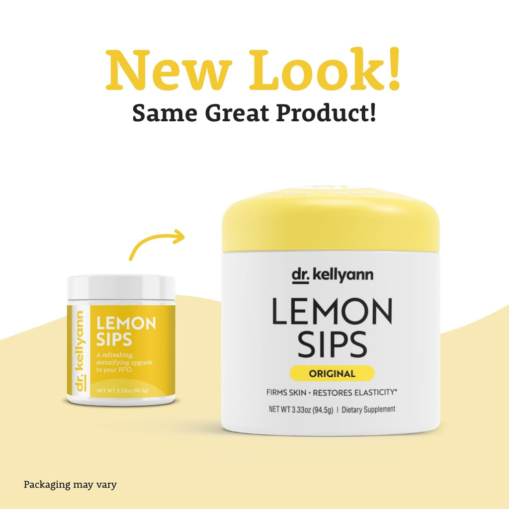Dr. Kellyann Lemon Sips Citrus Drink Mix for Skin - 21 Servings - image 2