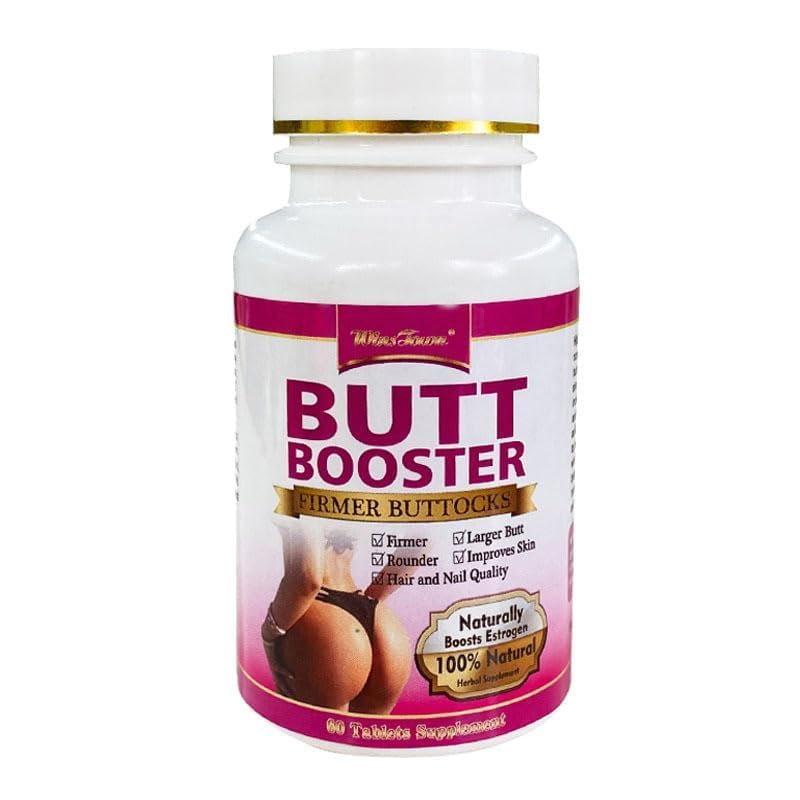HUIMAMDO Butt Enhancement Herbal Tablets with Maca Root - 60 Tablets