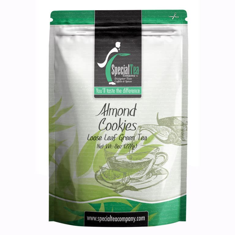 Special Tea Loose Leaf Green Tea Almond Cookies - 8 Ounce
