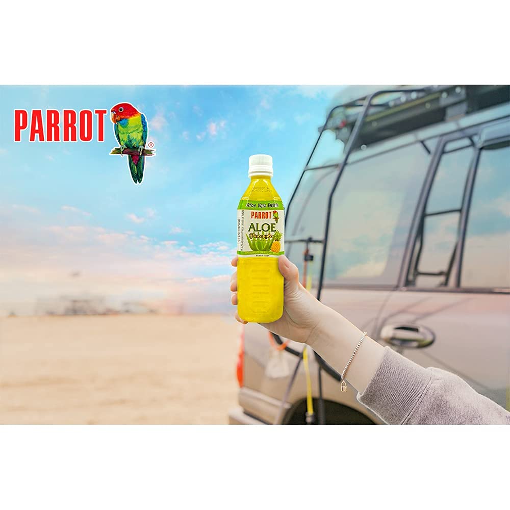 Parrot Brand Aloe Drink 16.9oz（Pack of 10）