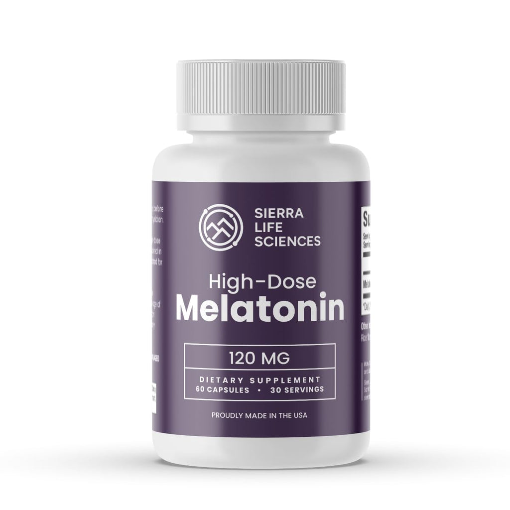 SIERRA LIFE SCIENCES Melatonin 120mg Extra Strength Sleep Support - 60 Capsules - image 2