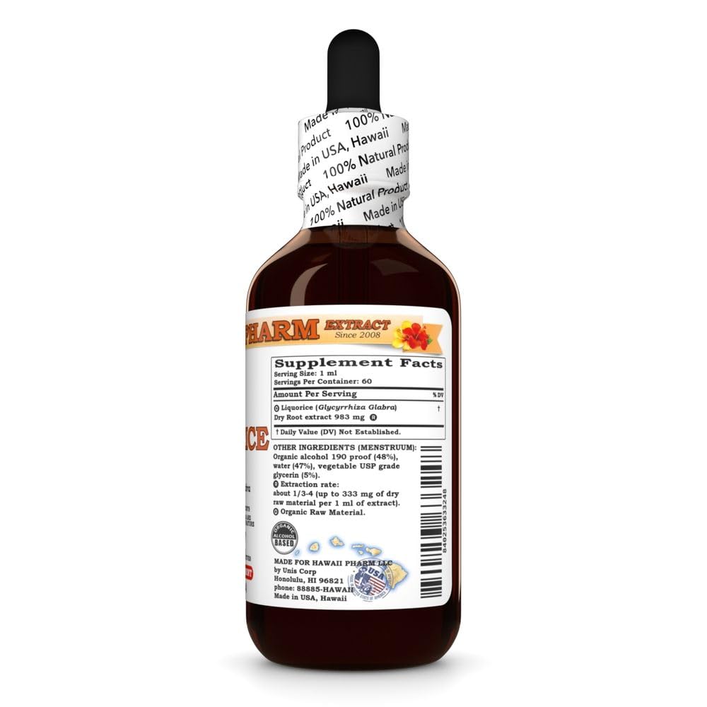 Hawaii Pharm Liquorice (Glycyrrhiza glabra) Root Liquid Extract