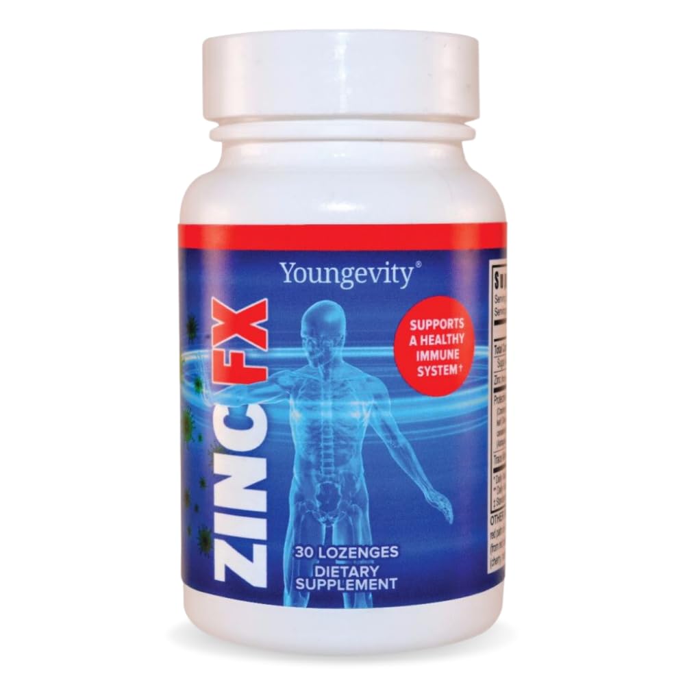 Youngevity Zinc FX Chewable Zinc with Elderberry & Trace Minerals - 120 Lozenges