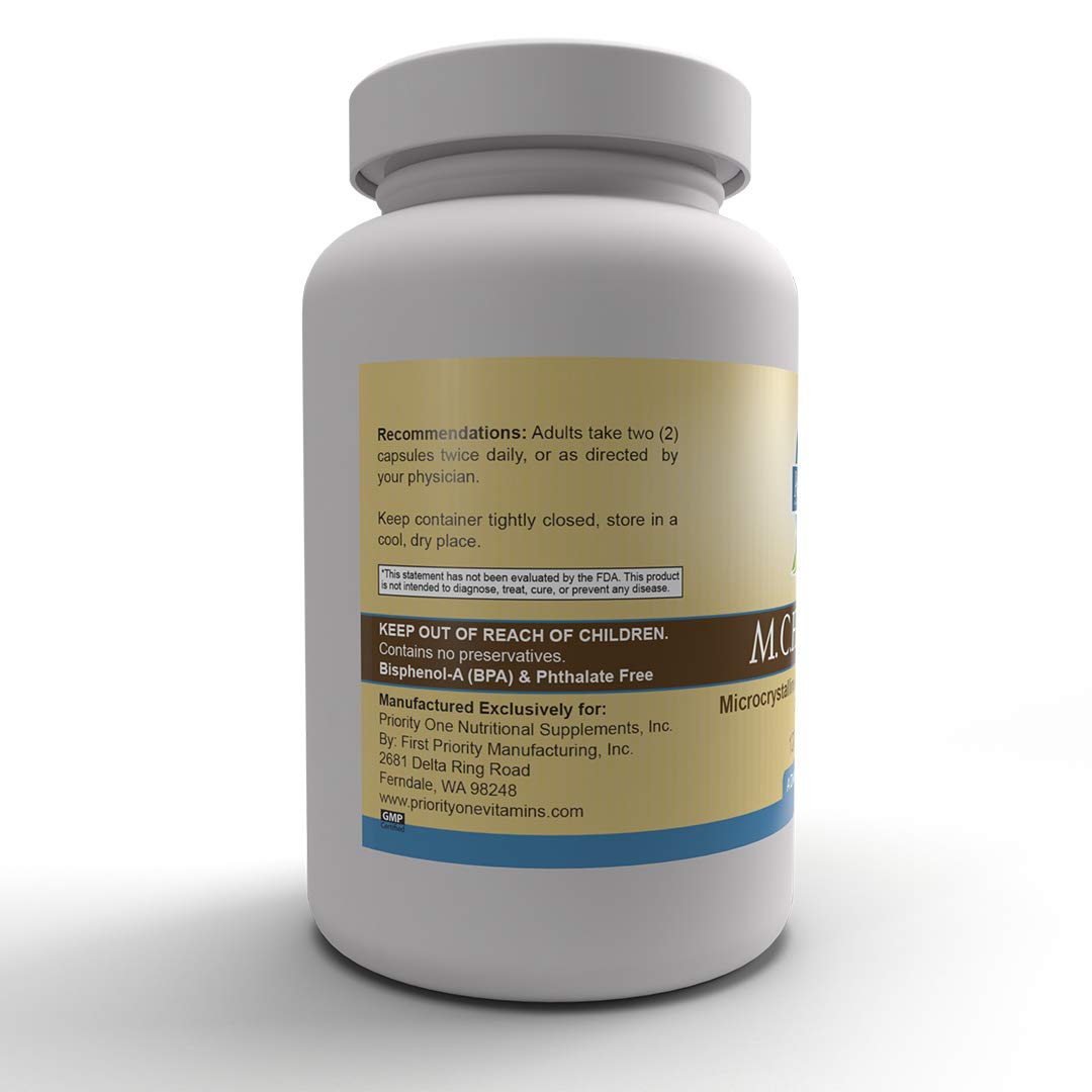 Priority One M.C.H.C. Calcium - 120 Capsules - image 5