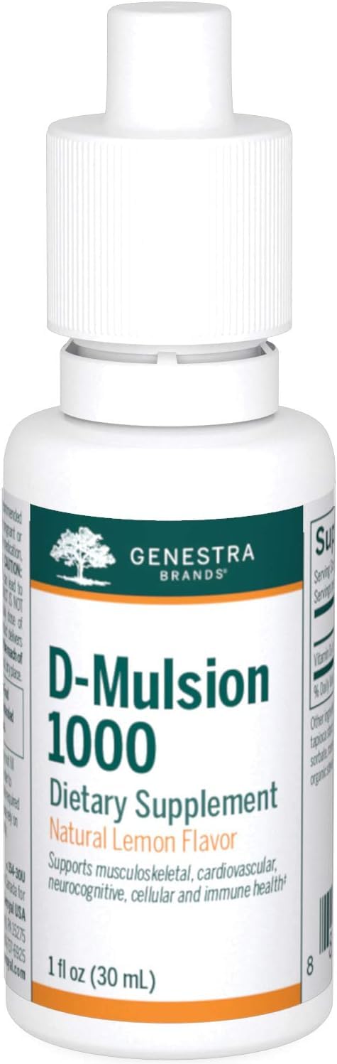 Genestra Brands D-Mulsion 1000 Vitamin D3 Drops - 1 Fl Oz - image 4
