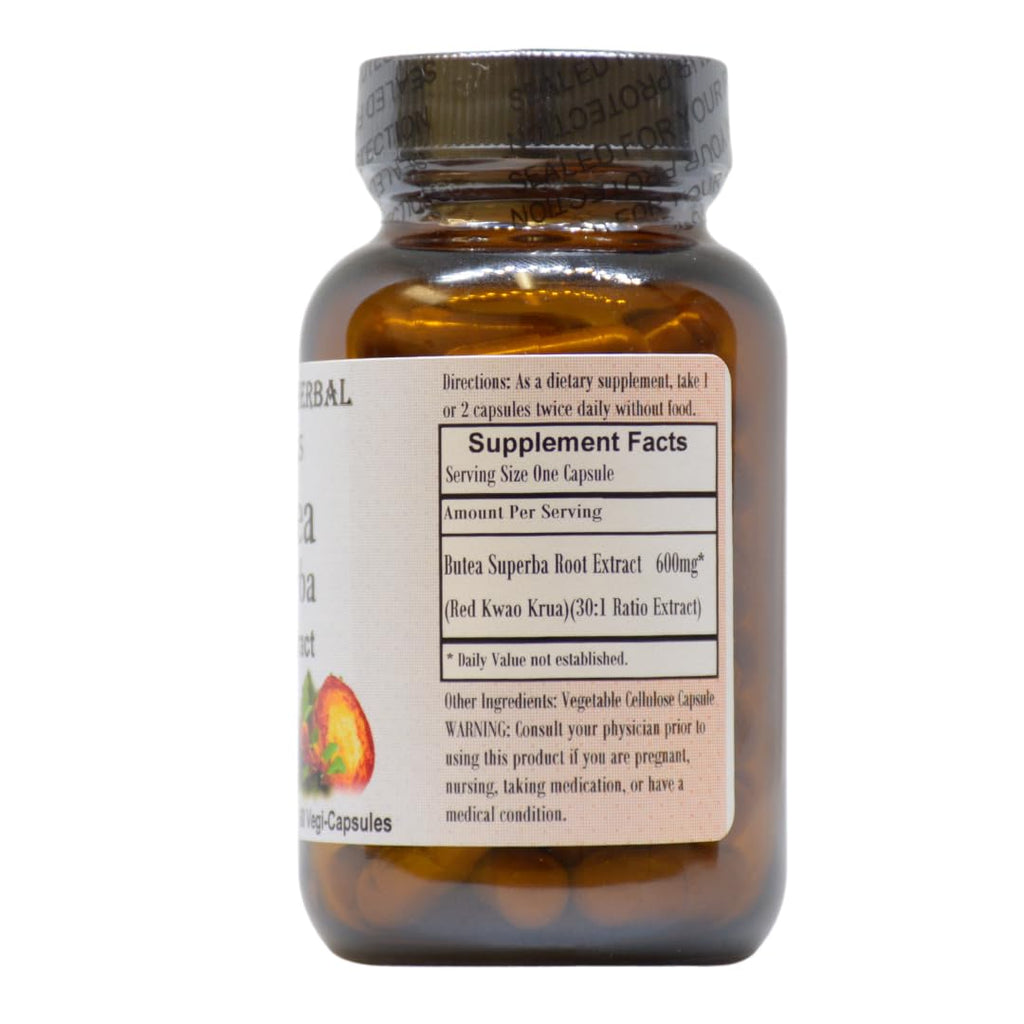 Barlowe's Herbal Elixirs Butea Superba Extract 600mg - 60 Vegan Capsules - image 2