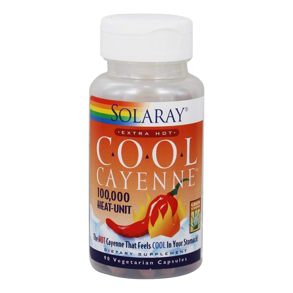 Solaray Cool Cayenne Extra Hot - 90 Capsules