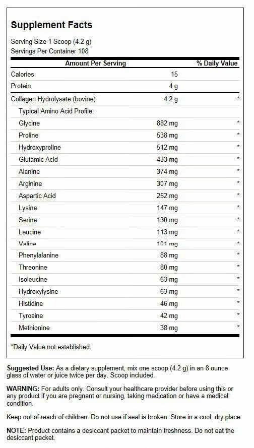Swanson Collagen Hydrolysate Peptides Unflavored - 2 lb - image 2