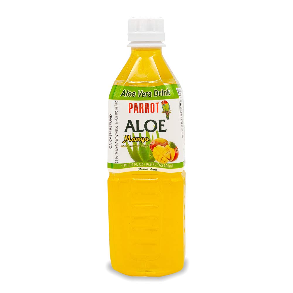 Parrot Brand Aloe Drink 16.9oz（Pack of 10）