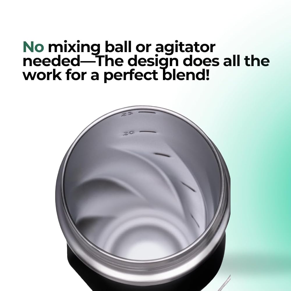 Oxirze Shaker Bottle Double Wall Stainless Steel - 26oz - image 2