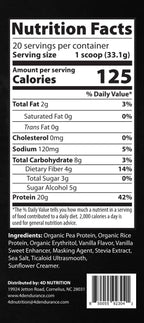 4D NUTRITION Vegan Plant Protein Powder Vanilla Milkshake - 28 Servings - image 8