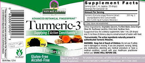 Nature's Answer Turmeric-3 Liquid Joint Support - 1 Fl Oz - image 3