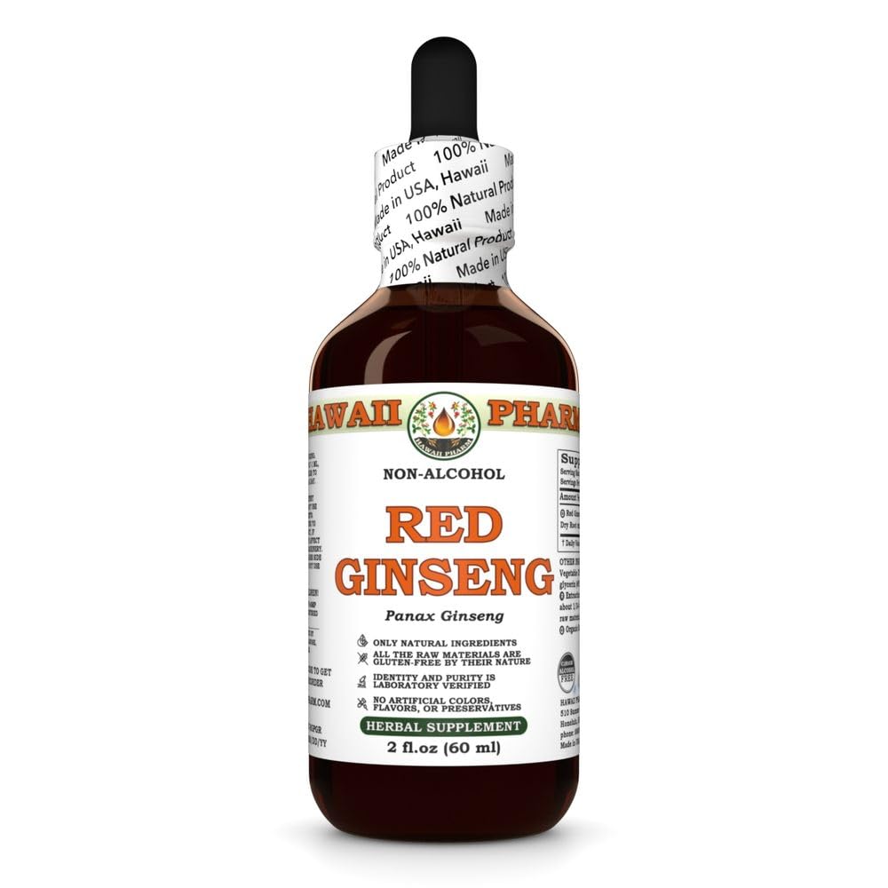 Hawaii Pharm Ginseng (Panax Ginseng) Root Alcohol-Free Extract