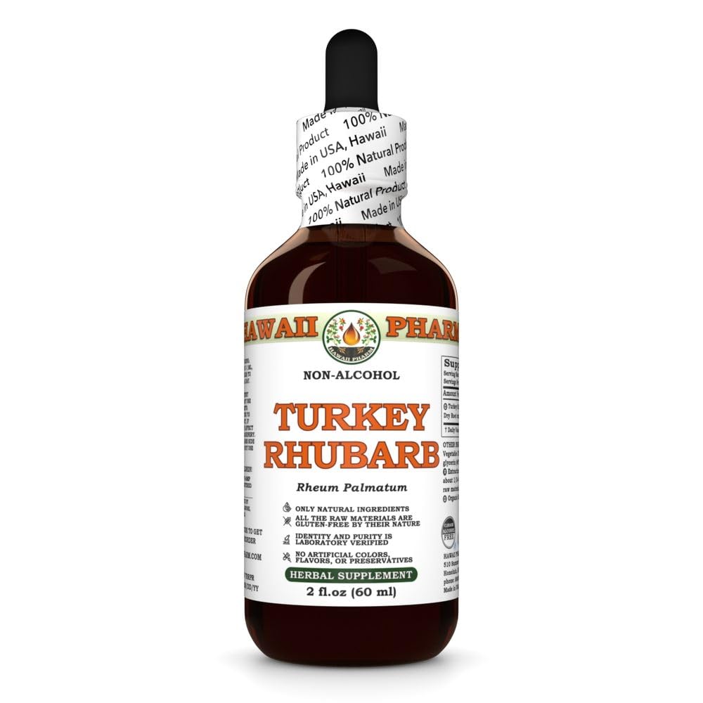 Hawaii Pharm Turkey Rhubarb (Rheum palmatum) Root Alcohol-Free Extract