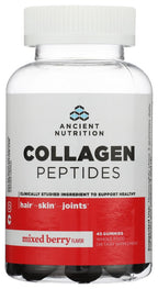 Ancient Nutrition Hydrolyzed Collagen Peptides Gummies Mixed Berry - 45 Count
