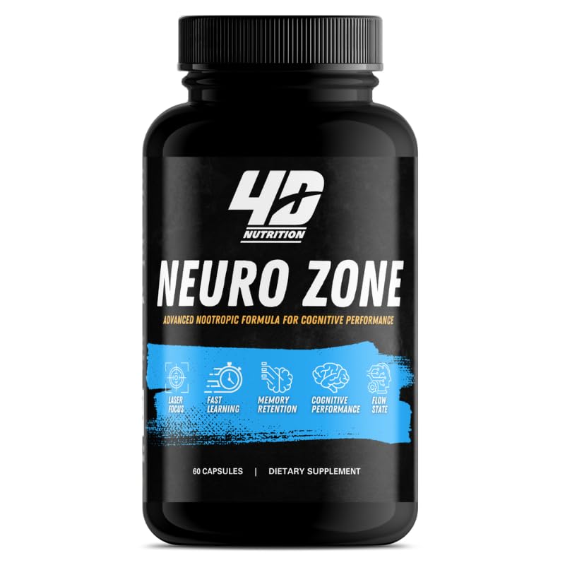 4D NUTRITION Neuro Zone Advanced Nootropic Formula - 60 Capsules