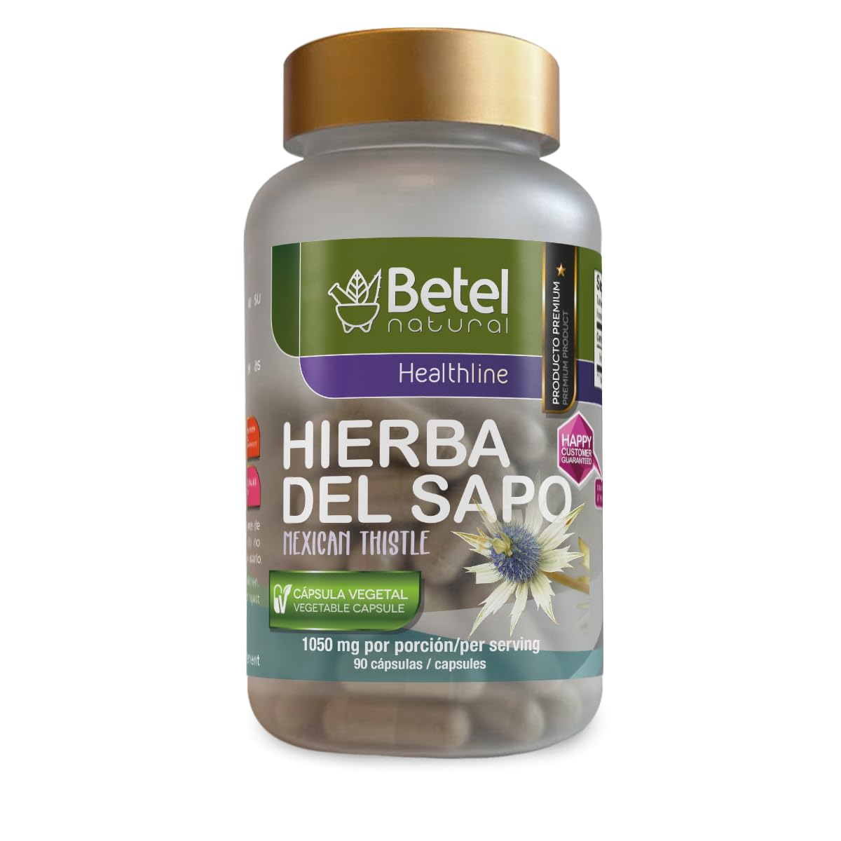 Betel Natural Premium Hierba del Sapo (Mexican Thistle) Capsules