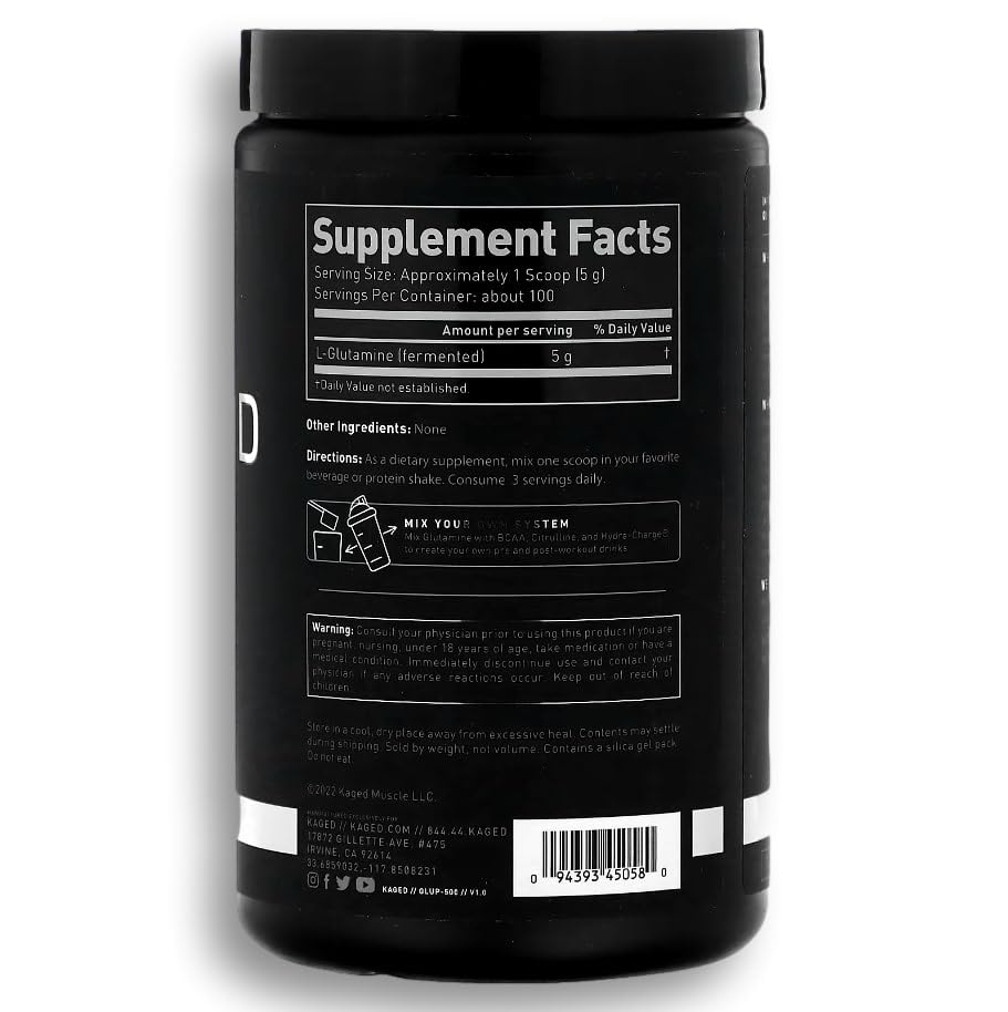 Kaged Muscle L-Glutamine Powder - 500g - image 9