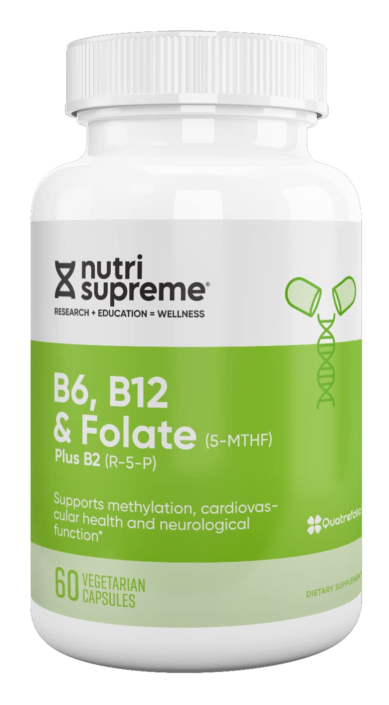 NUTRI-SUPREME RESEARCH Nutri Supreme Folate with B6 and B12 - 60 Capsules