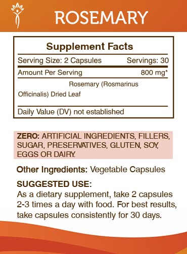 Secrets of the Tribe Rosemary 60/120 Capsules