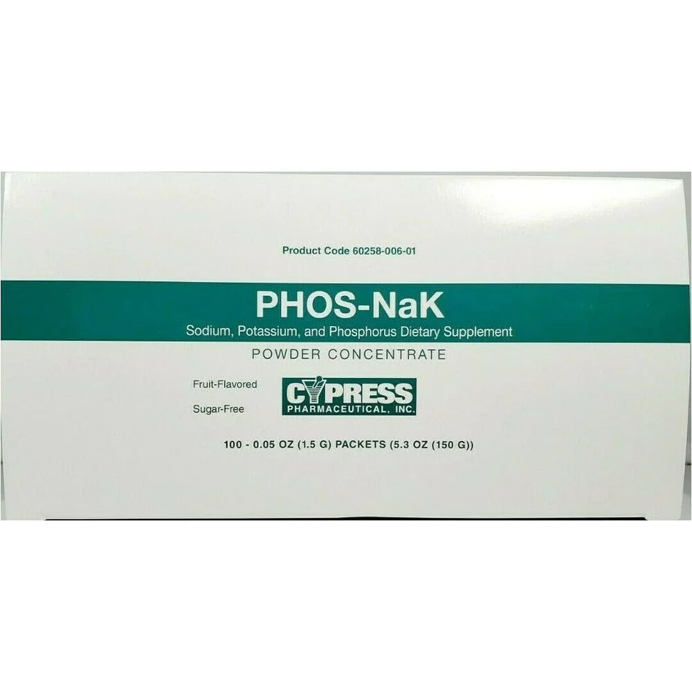 Cypress Pharmaceutical Phos-NaK Sodium Potassium Phosphorus - 1 Packet