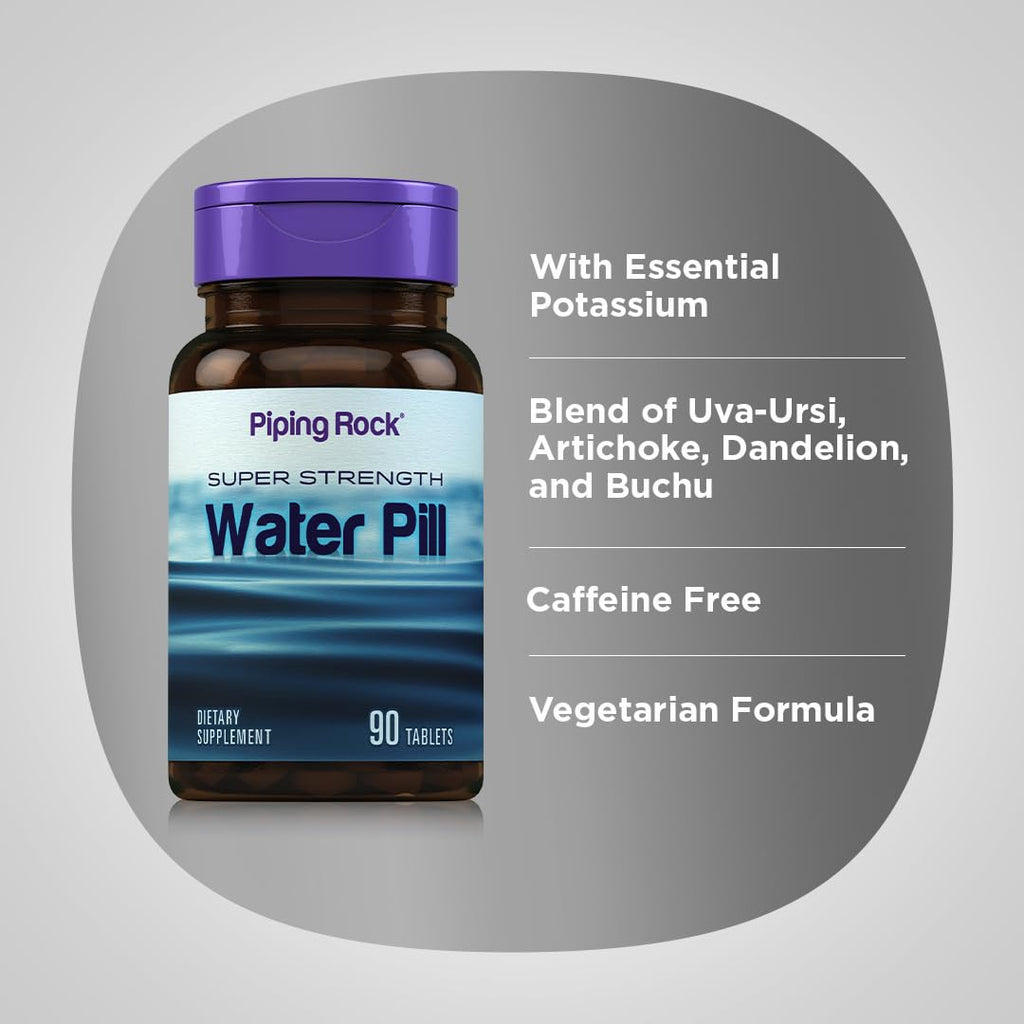 Piping Rock Water Pill for Men and Women - 90 Tablets - image 4