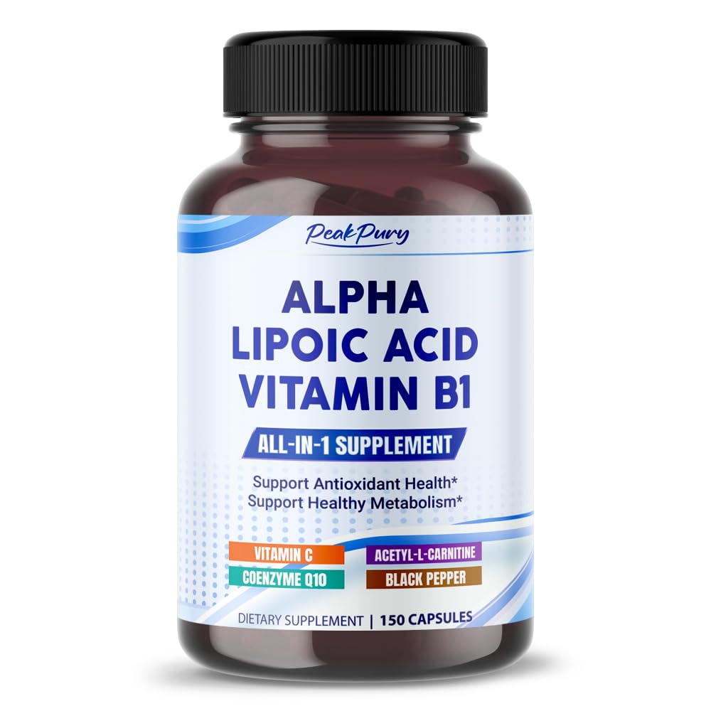 PeakPury Alpha Lipoic Acid 1000 mg with CoQ10 - 150 Capsules