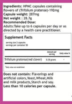 Hekma Center Pure Red Clover Flowers - 100 Capsules - image 2
