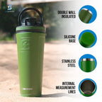 Ice Shaker Insulated Stainless Steel Shaker Bottle