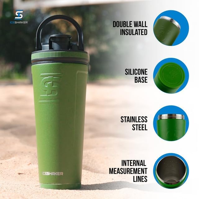 Ice Shaker Insulated Stainless Steel Shaker Bottle