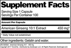 Terravita American Ginseng 10:1 450 mg - 300 Capsules - image 3