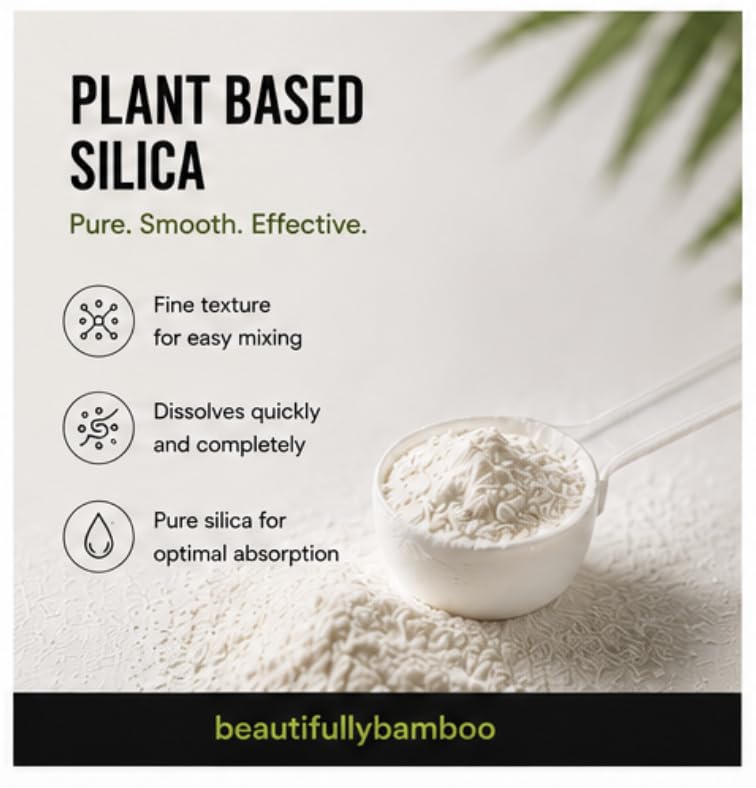 Beautifully Bamboo Silica Extract Powder Hair, Skin & Nails - 150 Servings - image 5