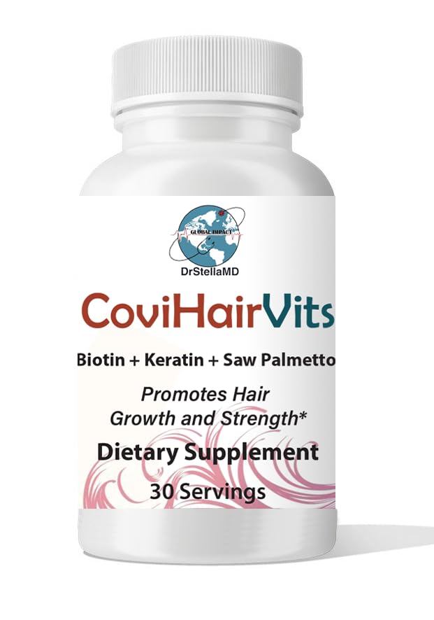 DrStellaMD CoviHairVits Hair Growth Supplement - 120 Capsules