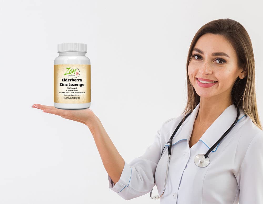 Zen Supplements Elderberry Zinc Lozenge Immune Blend - 120 Count - image 4