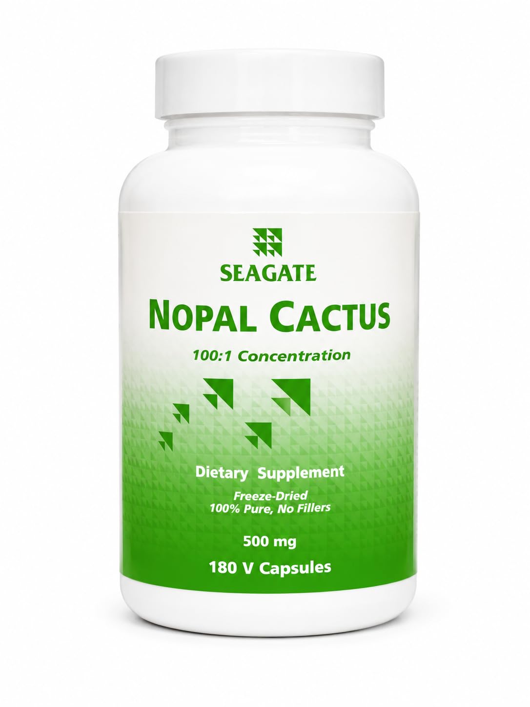 Seagate Products Freeze-Dried Nopal Cactus Supplements 500 mg Capsules