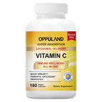 oppuland Vitamin C Immune Support - 180 Vegetarian Capsules