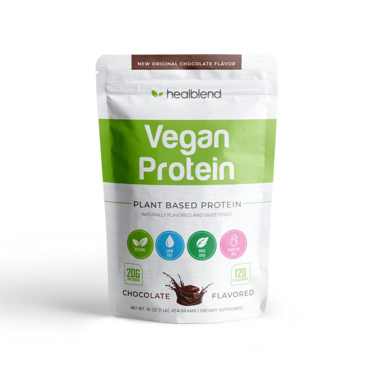 healblend Plant-Based Protein Powder Vegan - 1 Pound